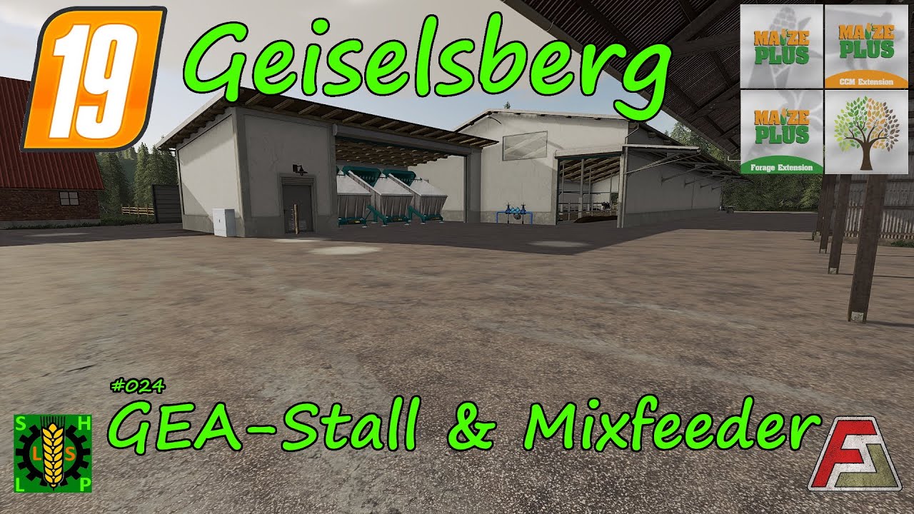 LS19 | Geiselsberg | Forage Extension | #024 GEA-Stall & Mixfeeder [HD]