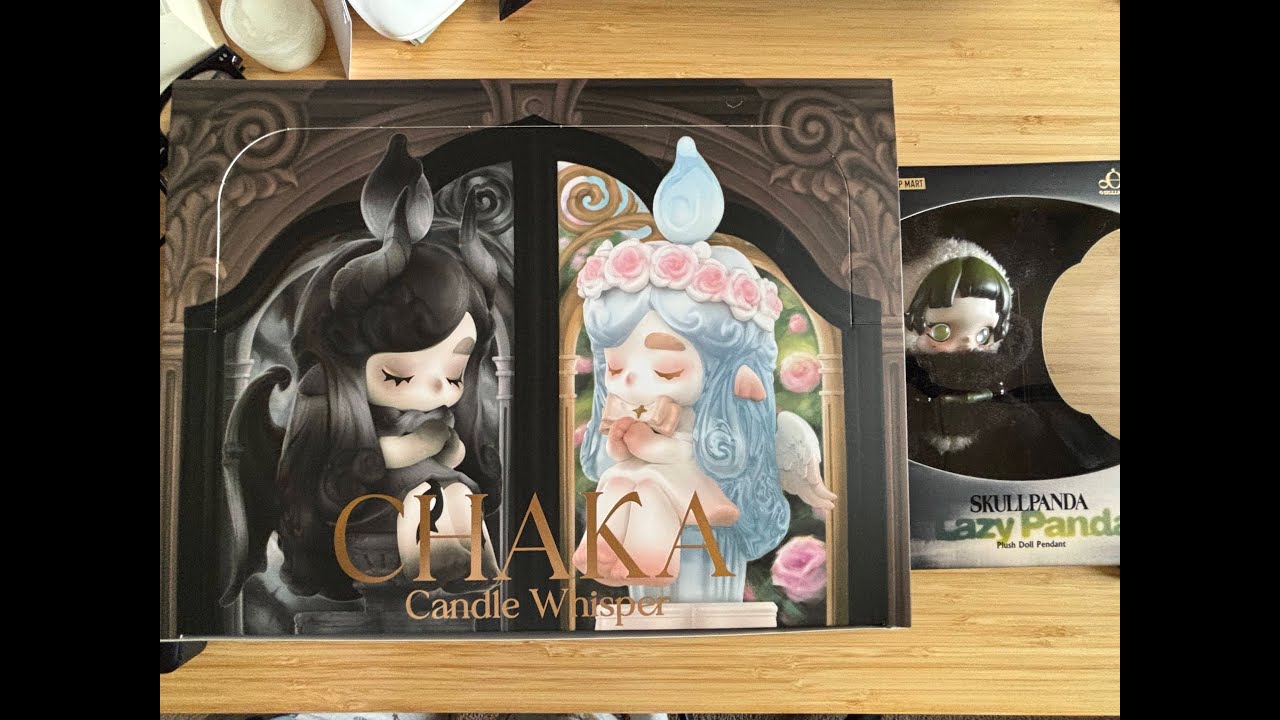 Popmart Unboxing Chaka Candle Whisper Series & Skullpanda Lazy Panda Plush Pendant