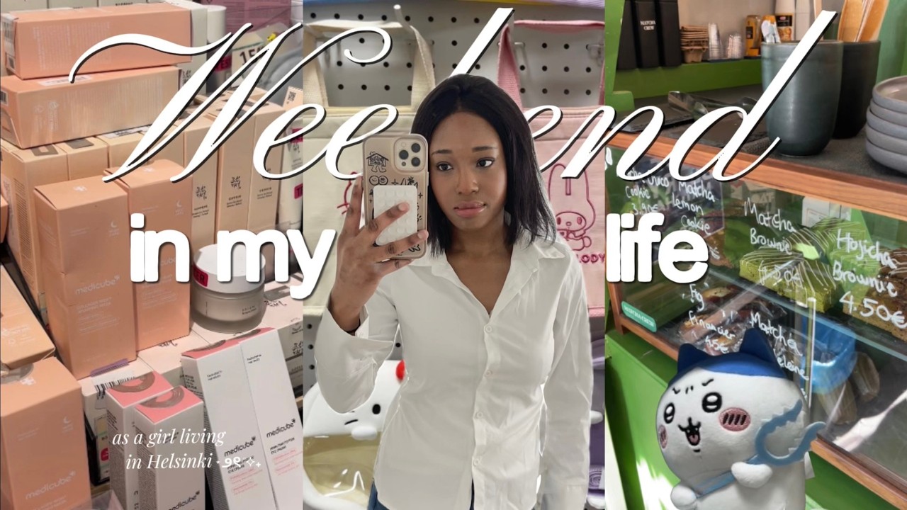 my WEEKEND as a 20 year-old living in Helsinki 🍵🧸 café runs, shopping, self care, diml