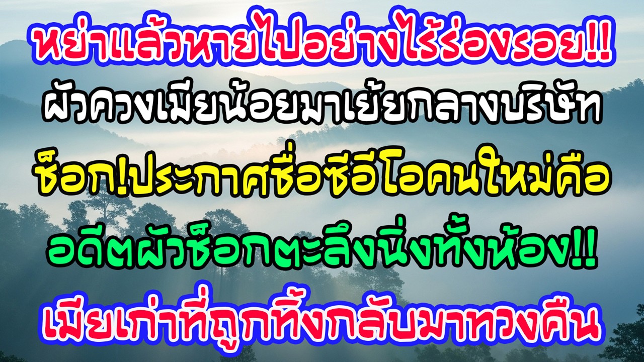 หย่าแล้วฉันหายไร้ร่องรอย เขาพาคนรักใหม่มาอวดในบริษัท ทว่ามีประกาศซีอีโอคนใหม่ทำเขาช็อกกลางประชุม