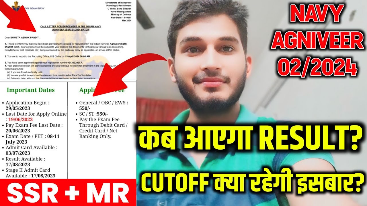 Navy SSR MR 02/2024 Final Result & Merit List Update | Navy MR SSR Final Result Cutoff State Wise |