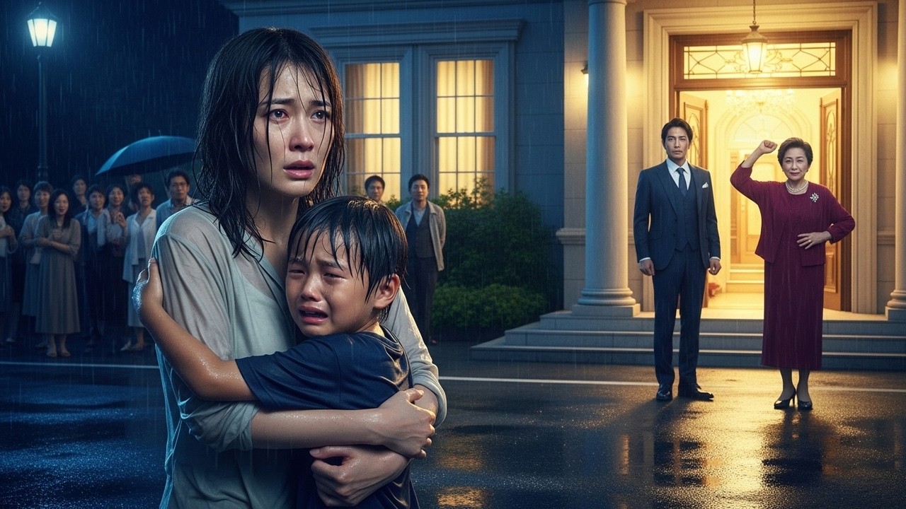 捨てられた母子  - 雨の中、絶望の淵に立ち - 「お嬢様、お迎えに」と現れた執事