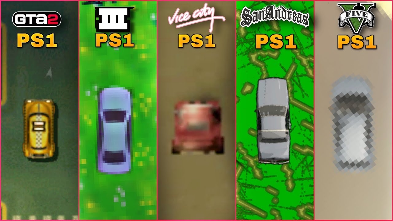 PLAYING ALL GTA GAMES WITH PS1 GRAPHICS STYLE