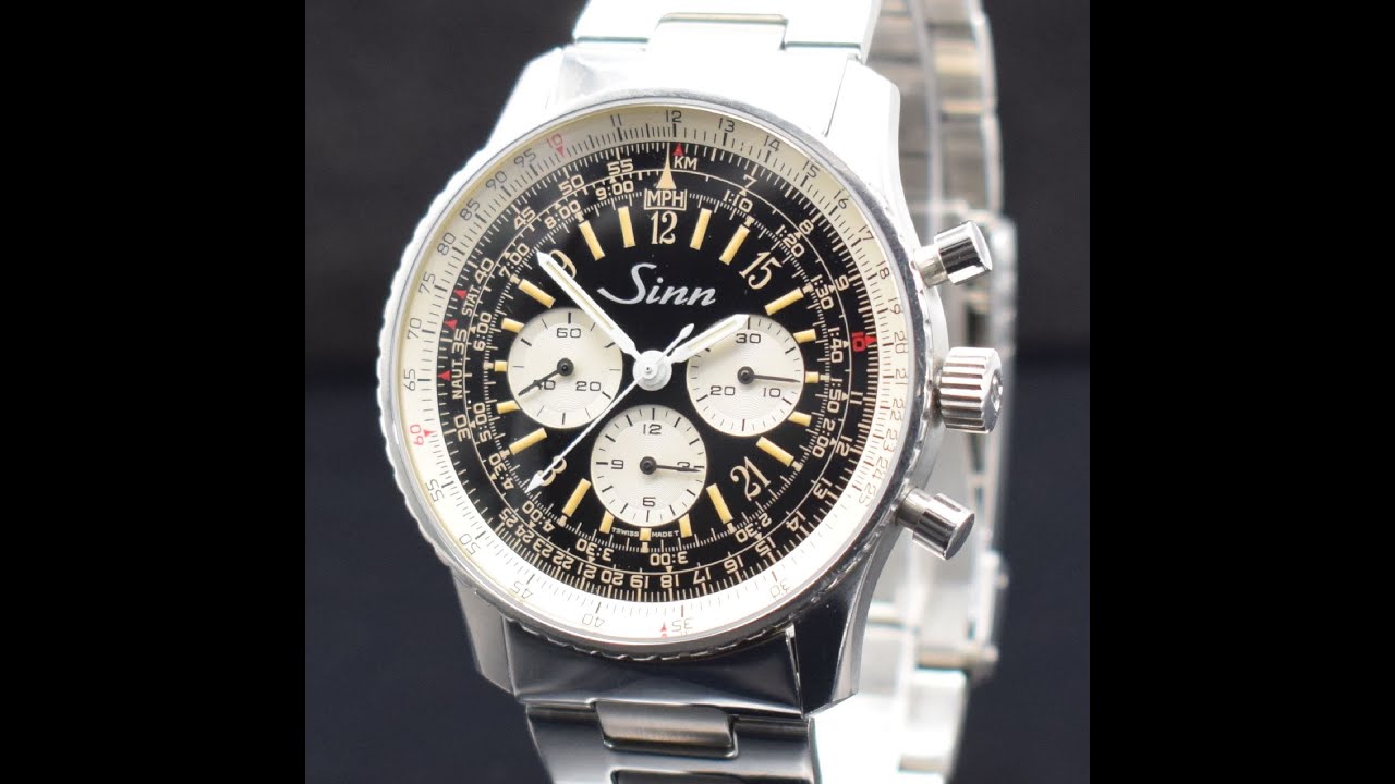 Sinn rare chronograph navigation watch 903