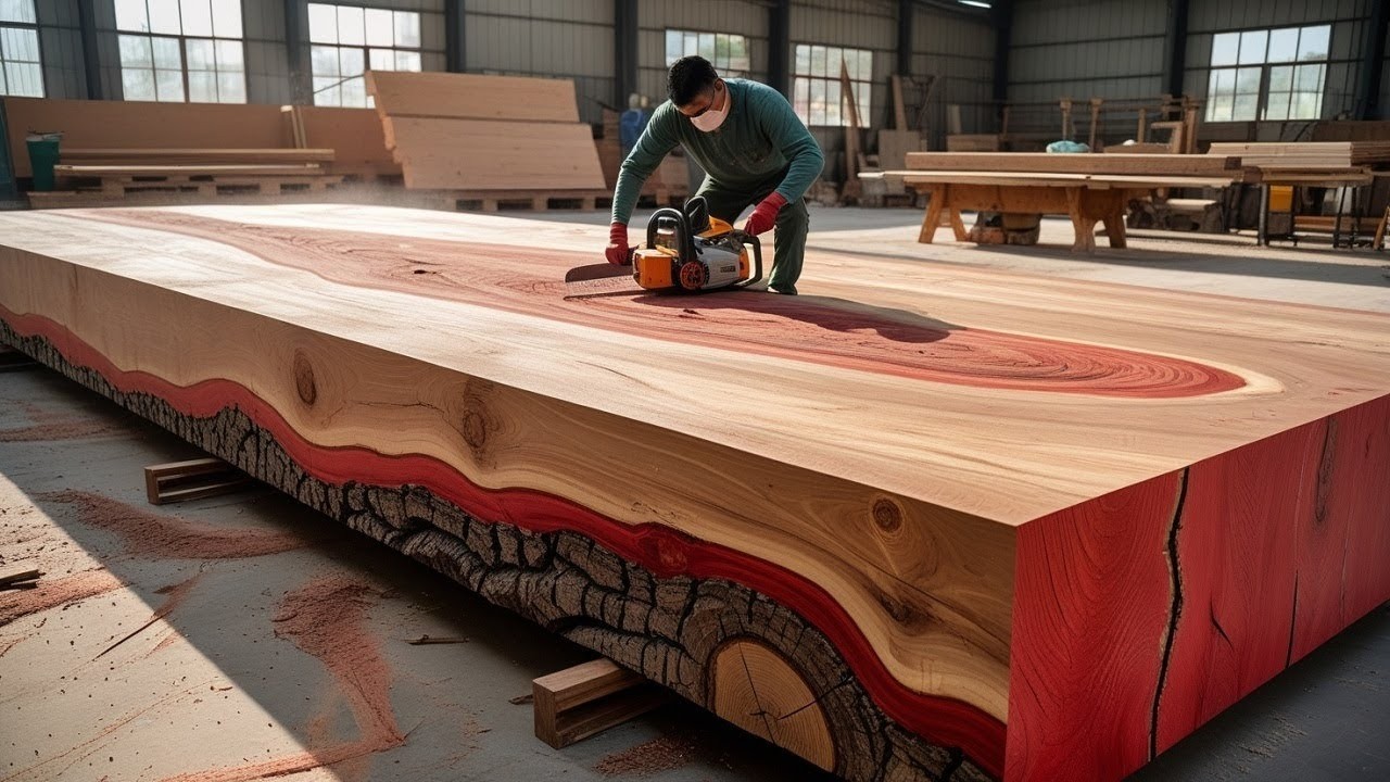 Building a CEO's Desk So Large It Needs Its Own Zip Code A Woodworking Masterpiece