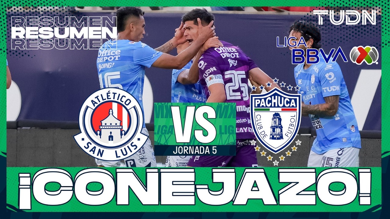 Resumen y goles - Atl&eacute;tico de San Luis vs Pachuca | Liga MX - Jornada 5 Apertura 2026 | TUDN