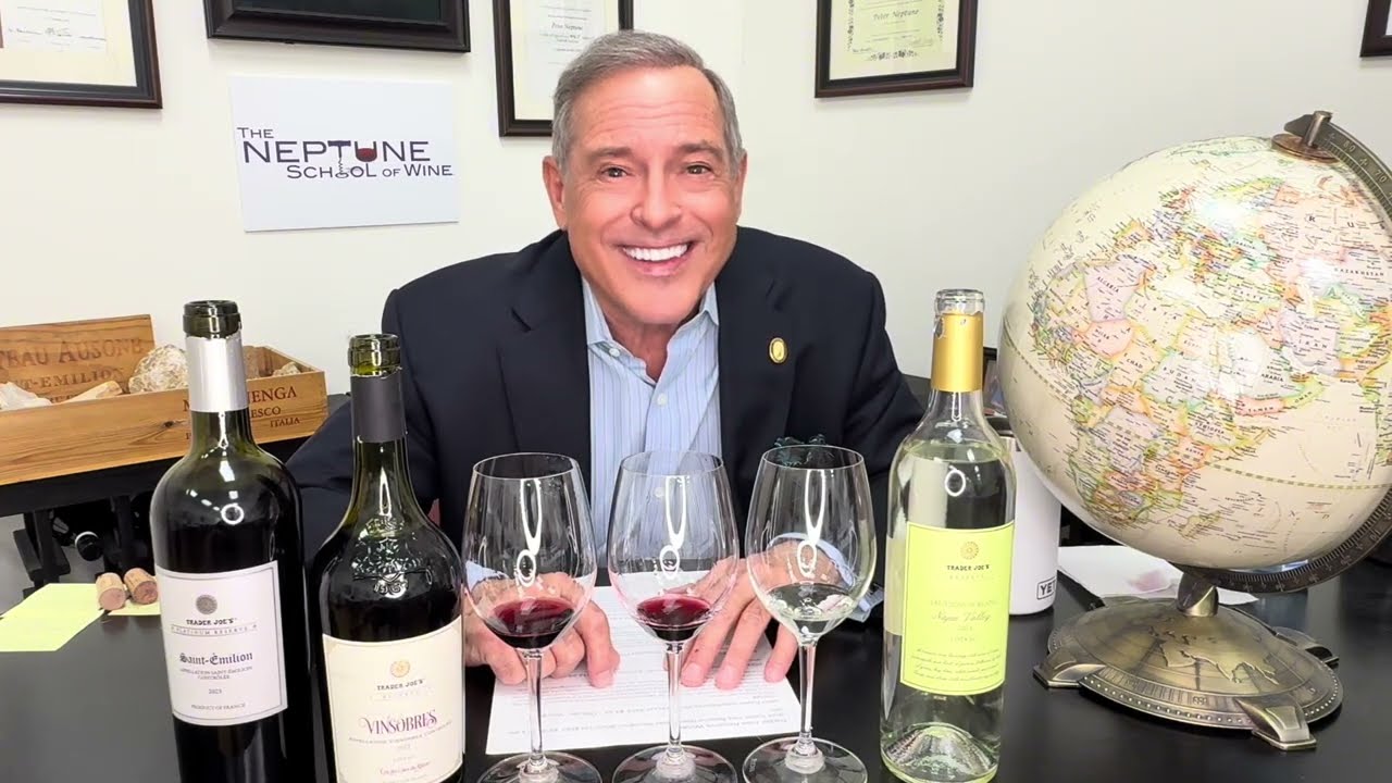 Trader Joe's Reserve Wines reviewed by Master Sommelier Peter Neptune May 2025