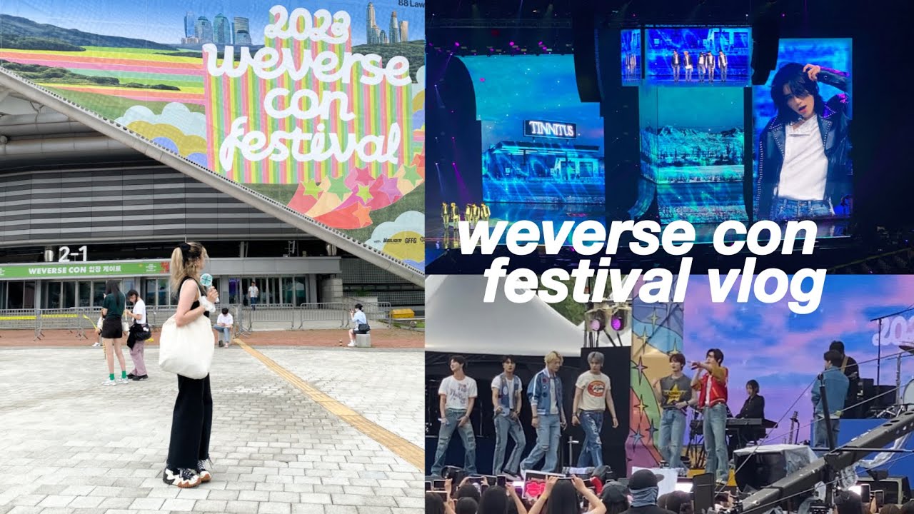 weverse con vlog:  TXT, ENHYPEN, LE SSERAFIM, BOYNEXTDOOR, ETC.