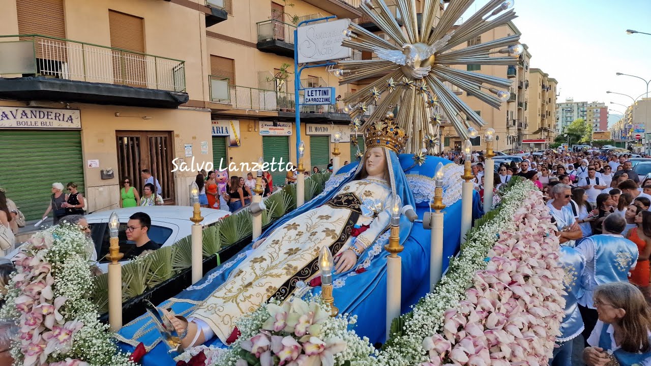 (PALERMO) - PROCESSIONE DI MARIA SS. ASSUNTA ALLA GUADAGNA (4K) 20/08/2023