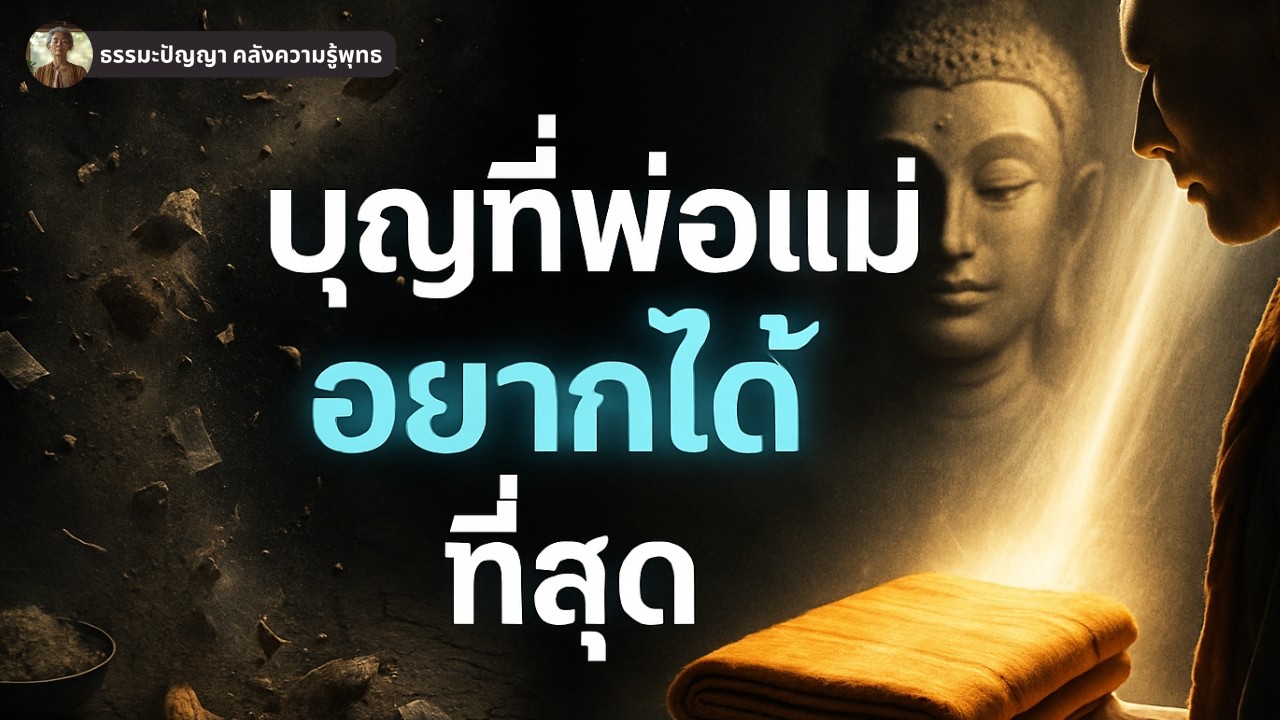 3 บุญใหญ่ที่พ่อแม่ล่วงลับต้องการที่สุด ส่งถึงท่านโดยตรง อานิสงส์แรง!