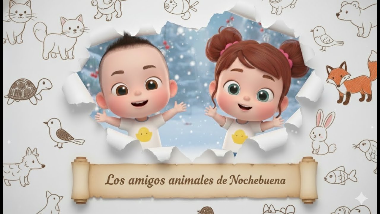 Los amigos animales de Nochebuena - PARK Canciones Infantiles 🎶 | Música 3D de Animales para Niños