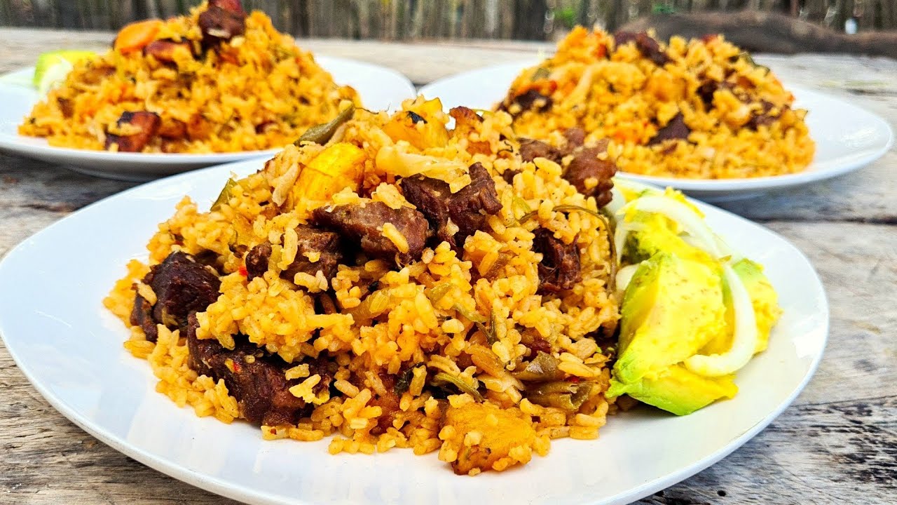 ❤¿CÓMO HACERARROZ DE CARNE CON PLÁTANO MADURO PASO A PASO? - ARROZ DE CARNE - RECETAS PARA NEGOCIO ❤