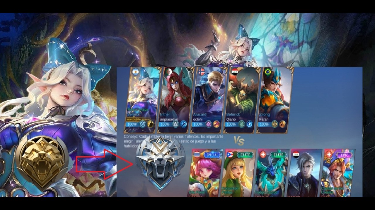 subiendo nueva cuenta a gran maestro y asta legenda :mobile legen bang bang