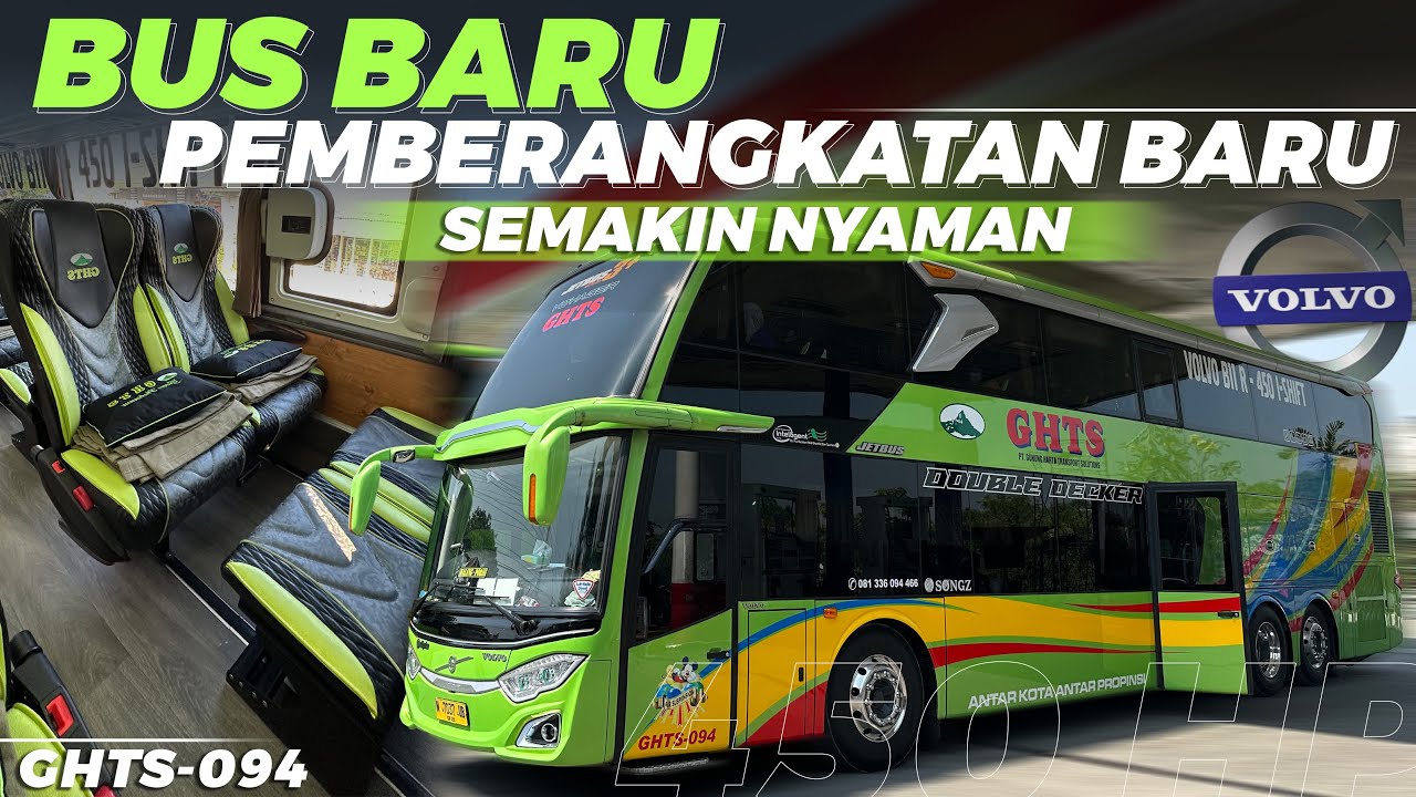BERANGKAT PAGI NAIK BUS TINGKAT GUNUNG HARTA ‼️Trip Malang - Jakarta with GHTS 094 Volvo B11R 450HP