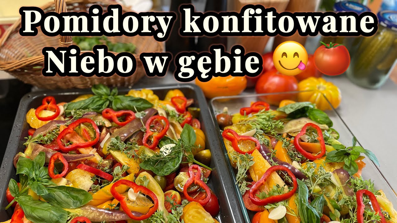 Pomidory konfitowane do słoików na zimę 🍅🍅🍅 Bez nich zimy nie będzie 😅