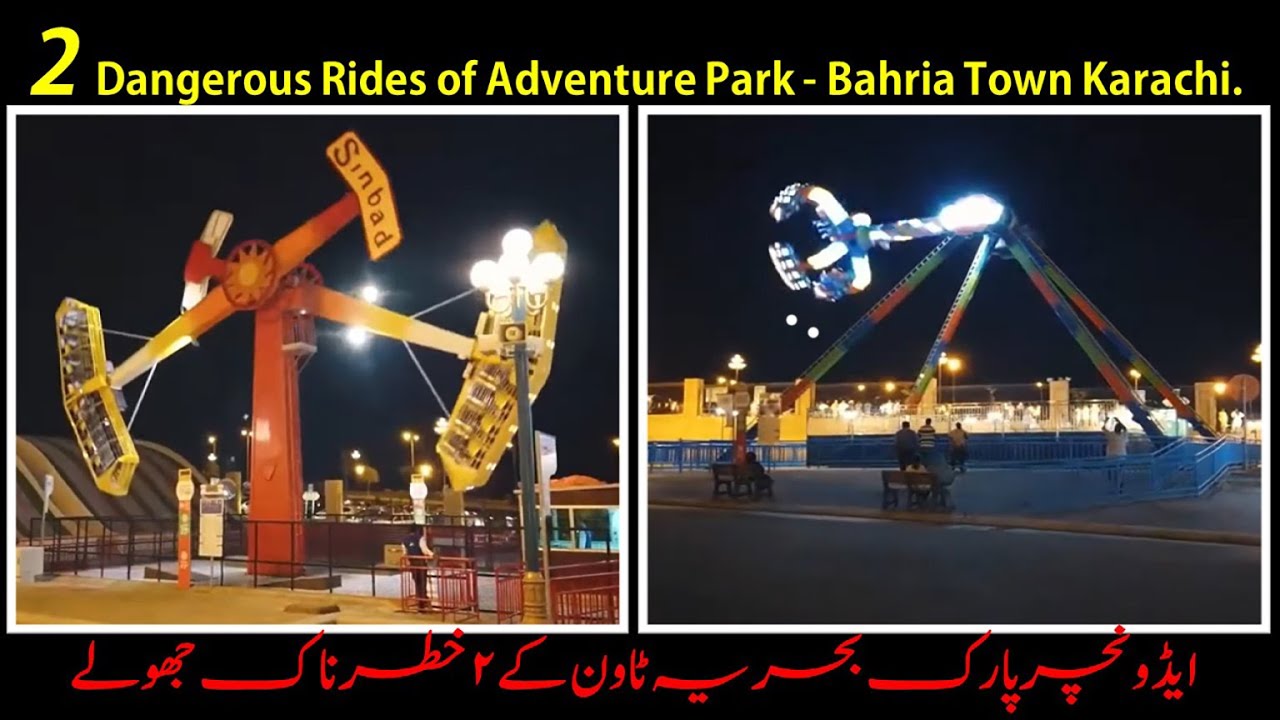 2 Dangerous Rides of Adventure Park - Bahria Town Karachi.