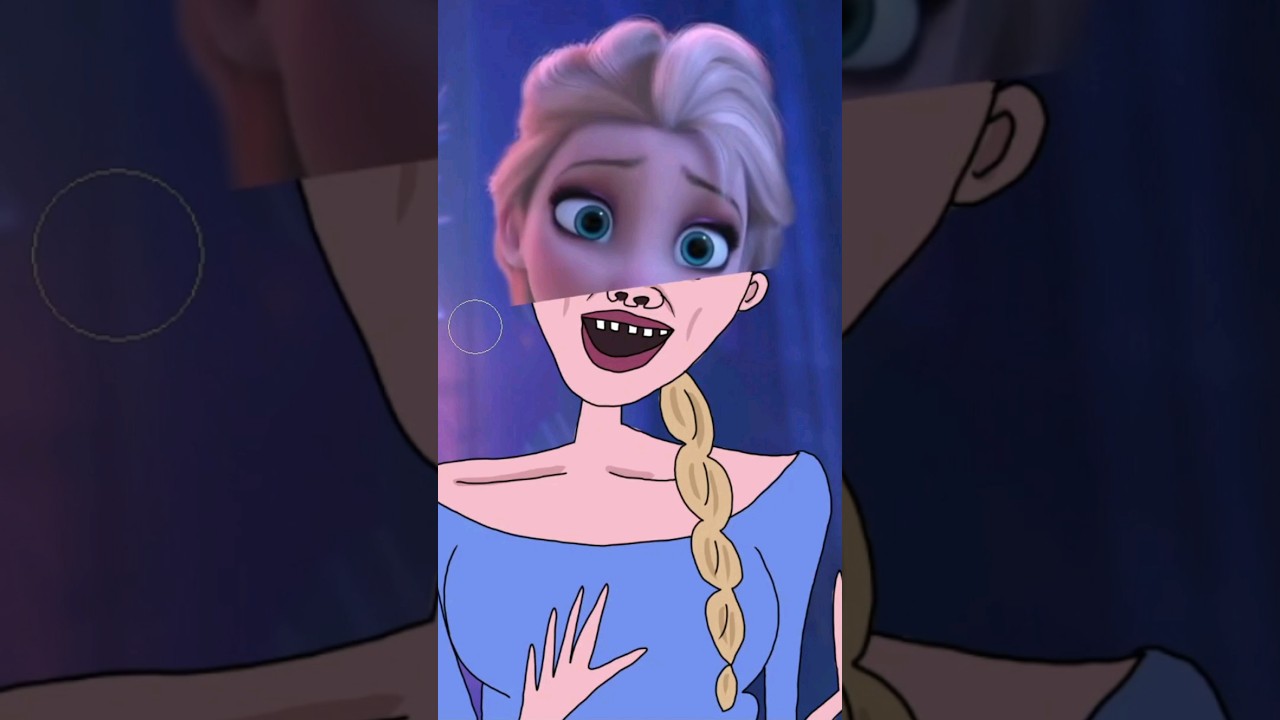 Drawing meme (Disney's Frozen) 😂😂 #drawingmeme #funny #shorts