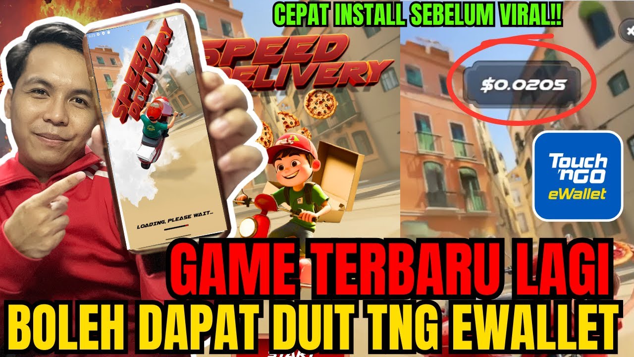 SPEED DELIVERY APP BARU KELUAR ‼️ MAIN GAME DAPAT DUIT KE TOUCH N GO EWALLET