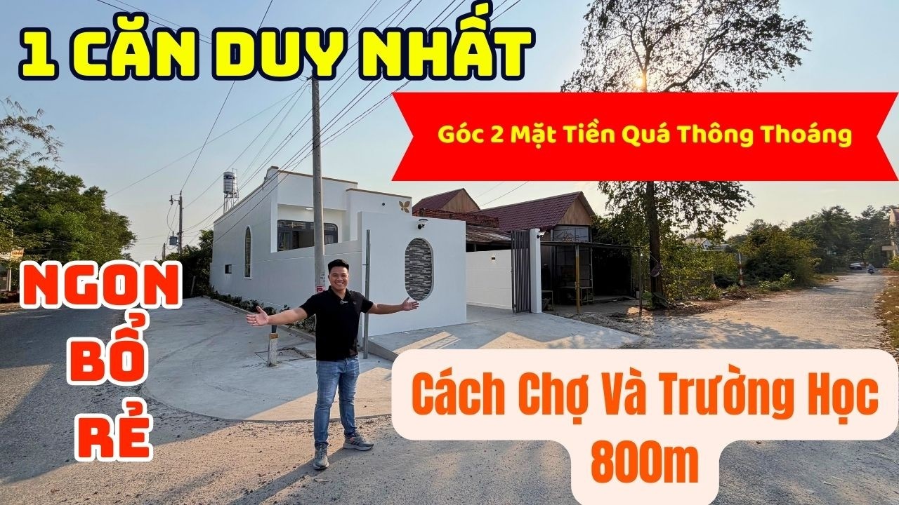 Chỉ 1 Căn Duy Nhất  Cho Mẫu Cấp 4 , 2 Mặt Tiền C&aacute;ch Chợ V&agrave; Trường Học Chỉ 800m