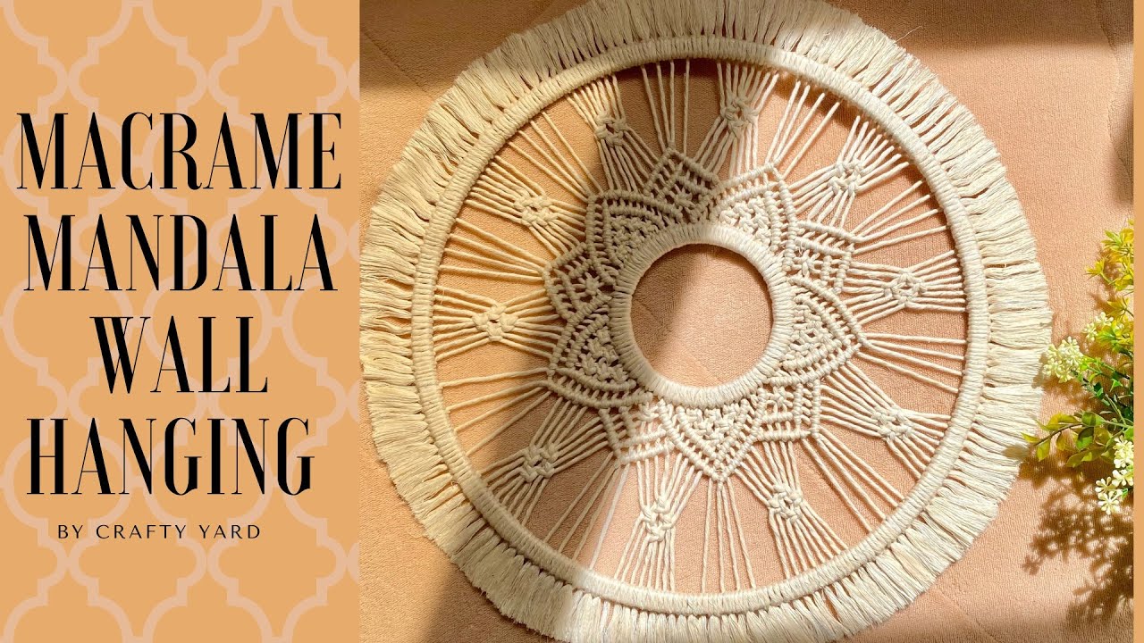 Macrame Mandala Wall Hanging Tutorial I For Beginners I DIY