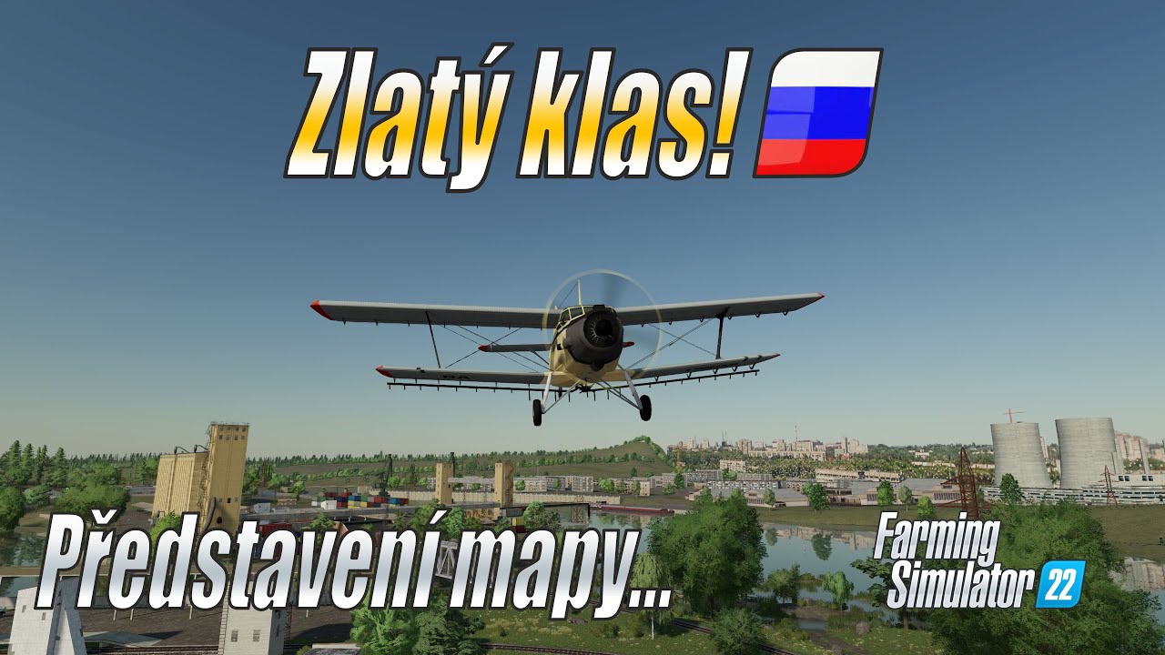 🏵️ ZLATÝ KLAS! - Představení netradičně zpracované (placené) ruské mapy - Farming Simulator 22 (4K)