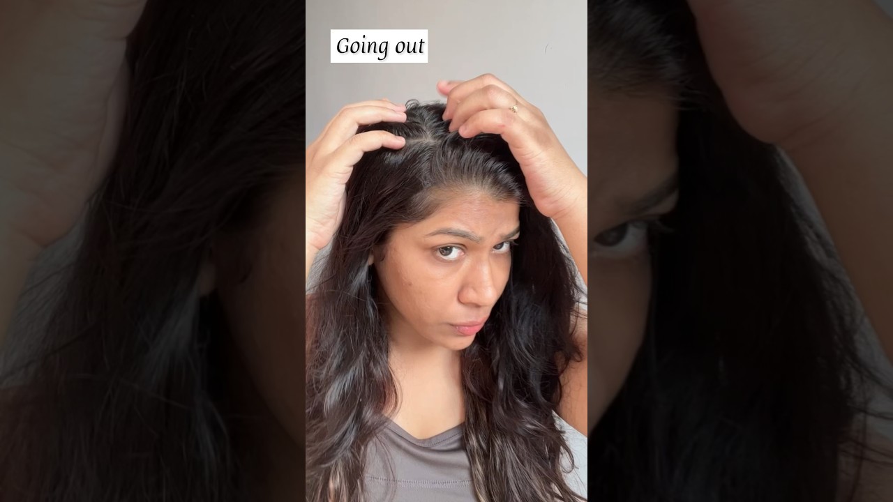 Going out ?oily hair? No time for hair wash no worries I have a solution #shorts