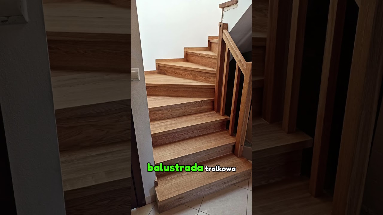 Klasyka! schody dębowe, balustrada tralkowa. prosto i elegancko :)#panodschodow #schodydebowe