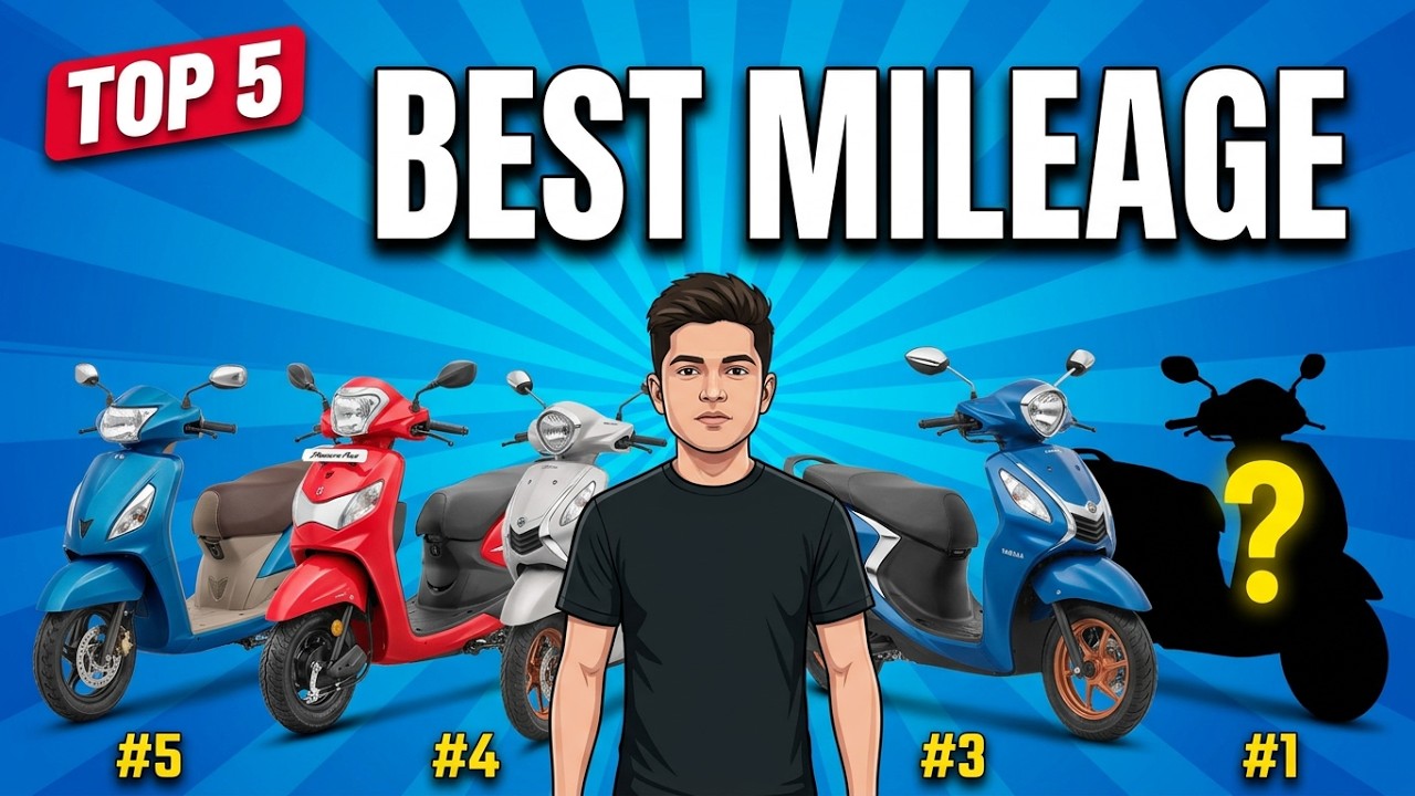 🔥Top 5 Best Mileage Scooters in India 2025 🚀💯 | Updated Highest Mileage⛽ Scooters!&ndash; Biker24⚡