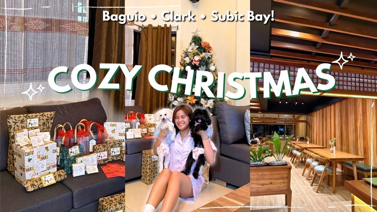 the coziest christmas!🎄| 48 Hours in Baguio, Rollerskating in Clark, Holidays in Subic Bay ✨