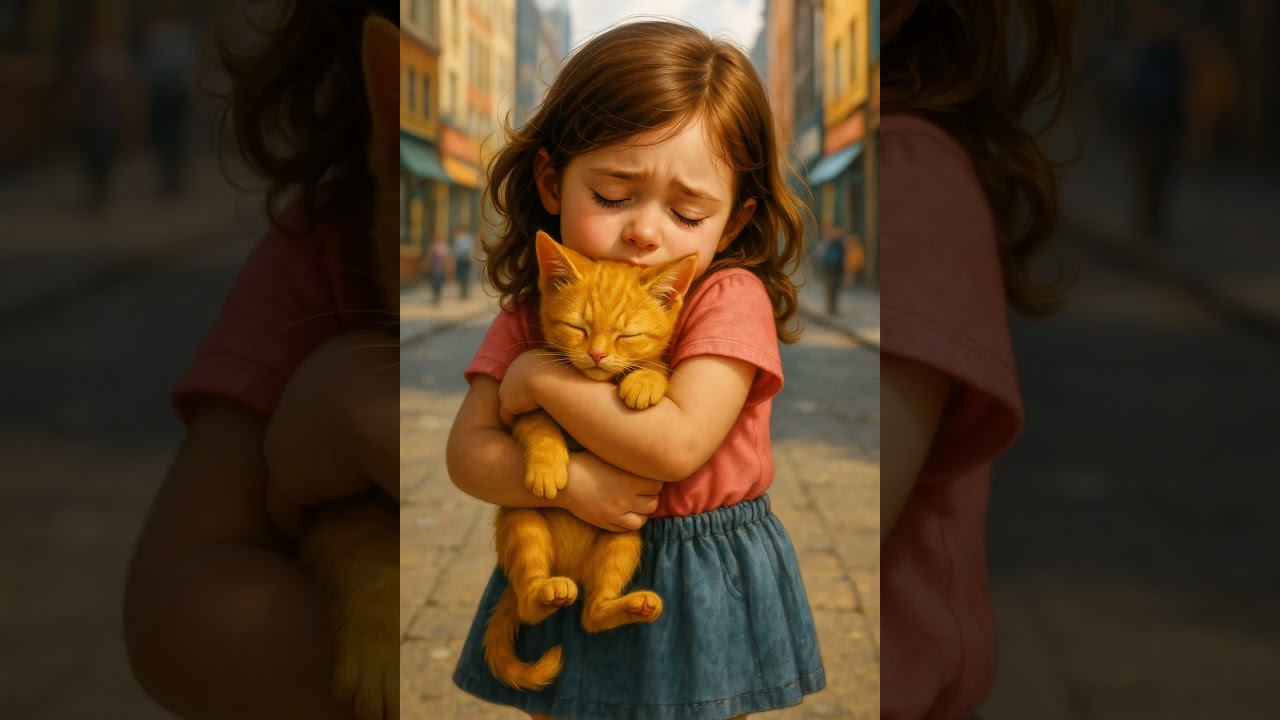 The Heartwarming Adventure of a Girl and Her Kitten 🐾❤️