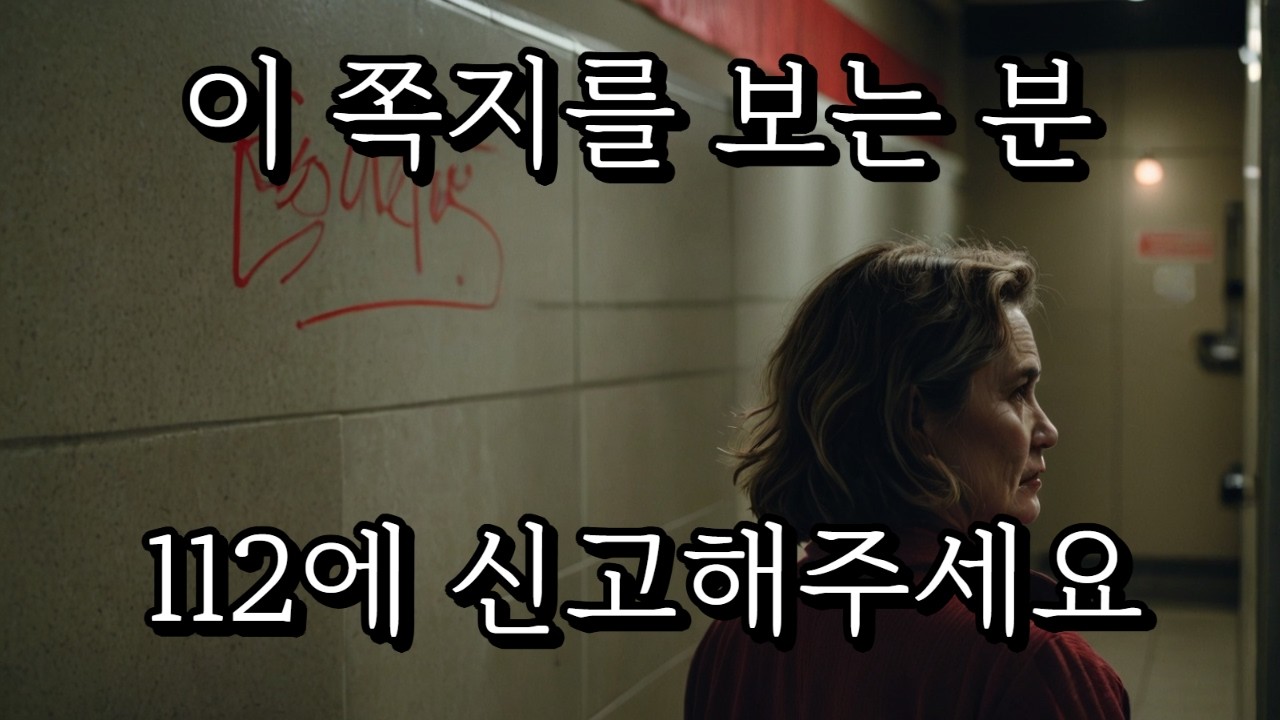 고속도로 휴게소 화장실의 쪽지ㅣ오디오북