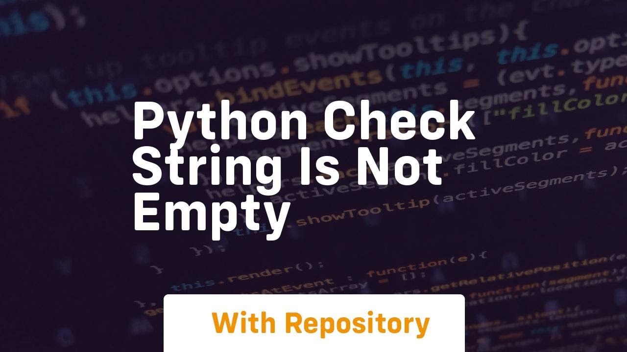 python check string is not empty