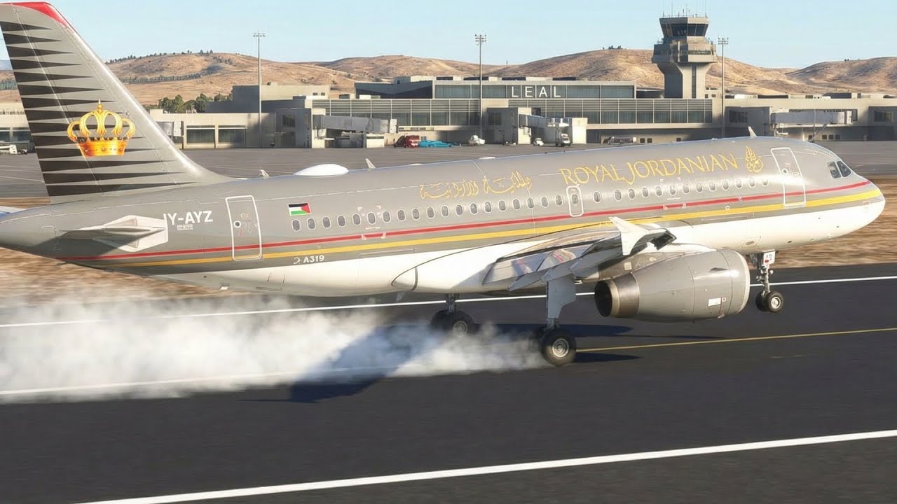 MAYDAY! 🚨 Royal Jordanian A319 Emergency Landing at Alicante