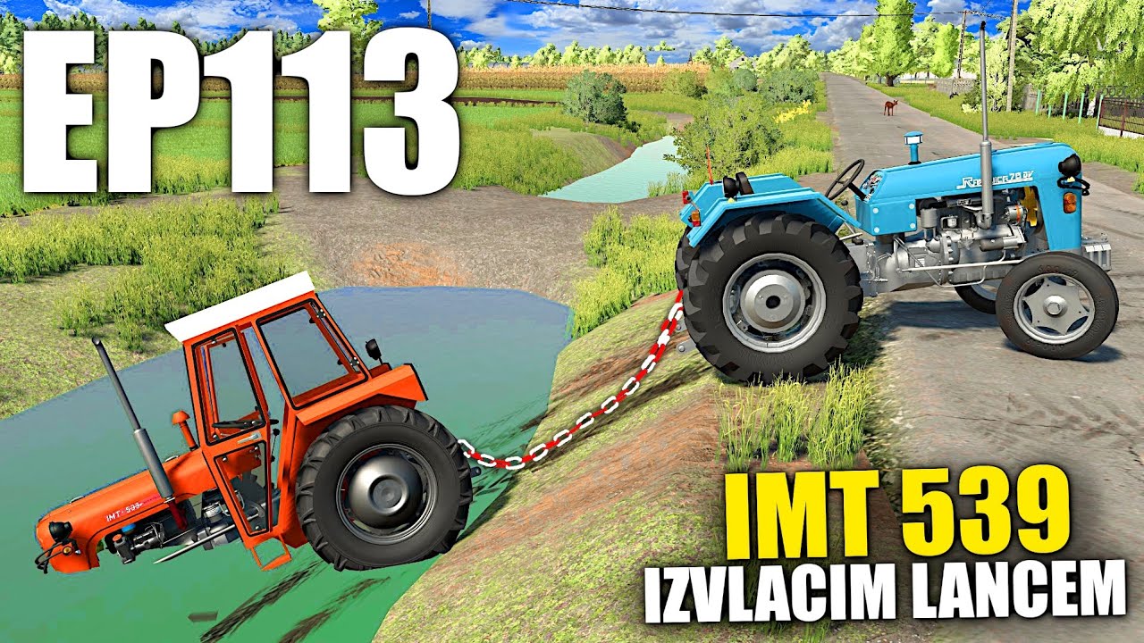 RAKOVICOM IZVLACIM IMT539 IZ KANALA! StaraFarma Ep113