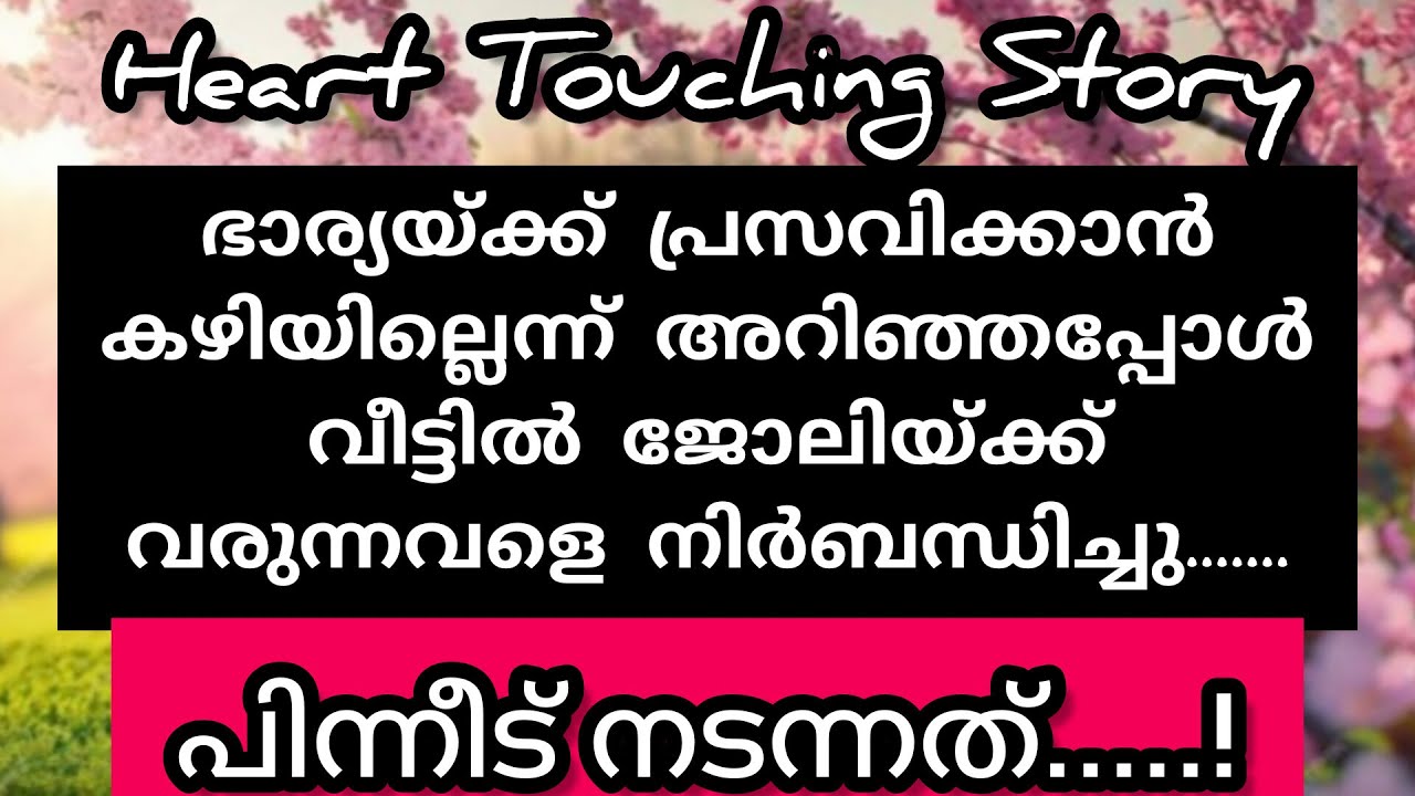 അവന്റെ മനസ്സ് പറഞ്ഞുകൊണ്ടിരുന്നു തന്റെ ഭാര്യയും തന്റെ കുഞ്ഞും | Heart Touching Story