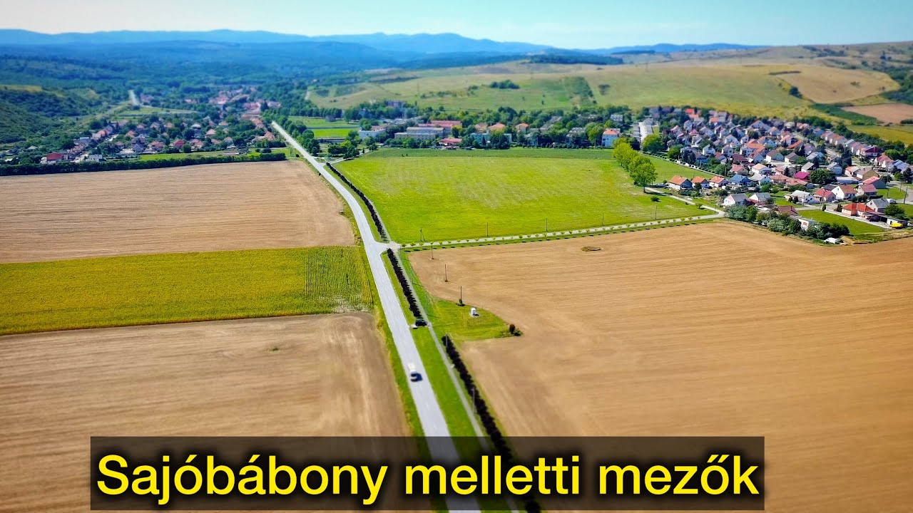 Sajóbábony melletti mezők a gabona betakarítása után