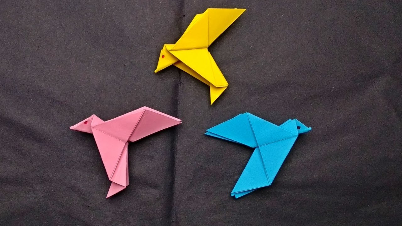 Origami bird easy step by step | Paper bird making instructions | All Origami