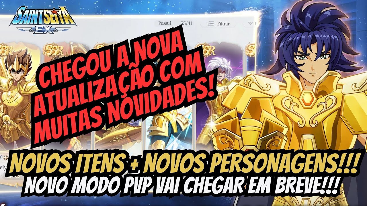⭐CHEGOU A NOVA ATUALIZAÇÃO DE SAINT SEIYA EX! NOVOS BANNERS + NOVOS ITENS E PERSONAGENS!!!⭐