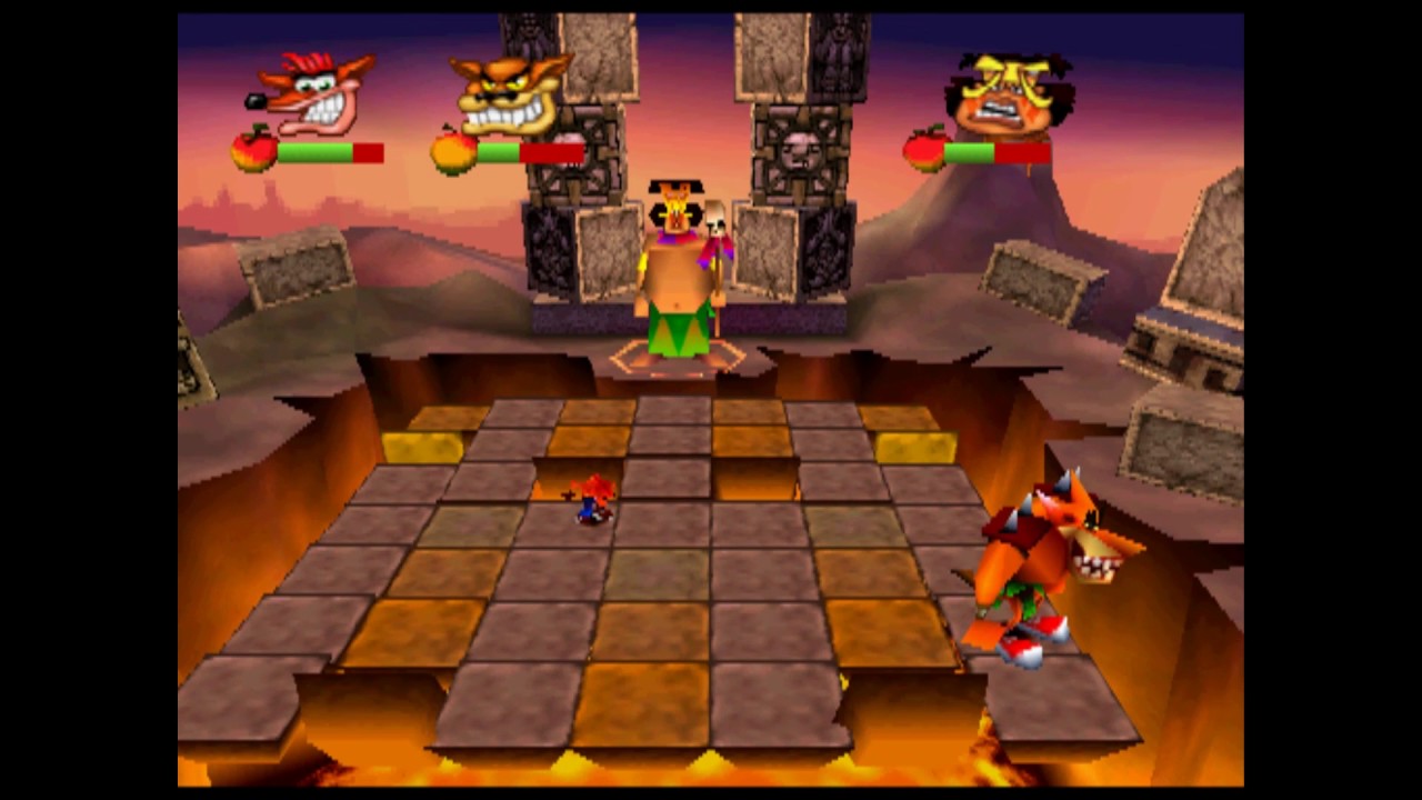 Crash Bash - Warp Room 1: Jungle - Papu Pummel (2000) [PLAYSTATION]