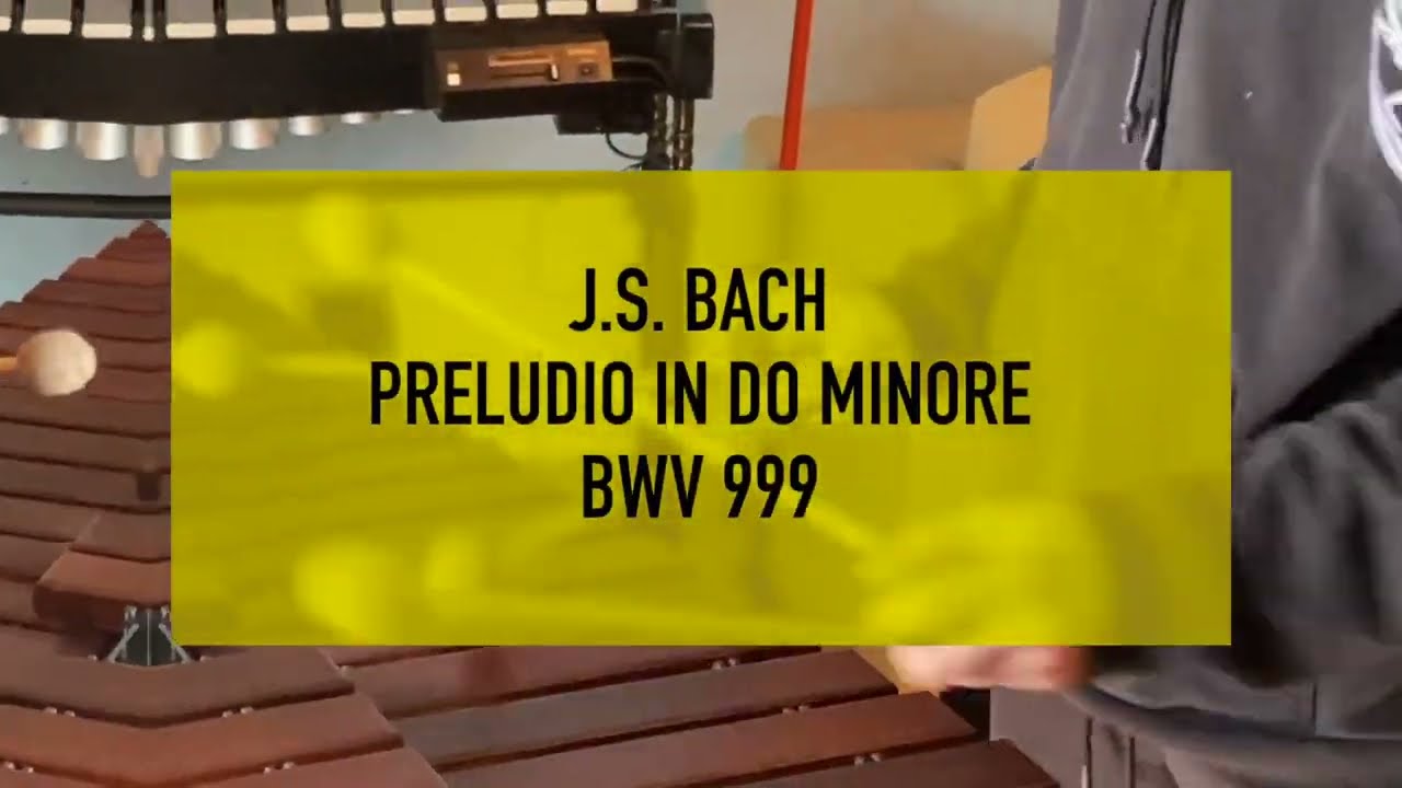 Bach Preludio C minor The Marzipan Marimbist
