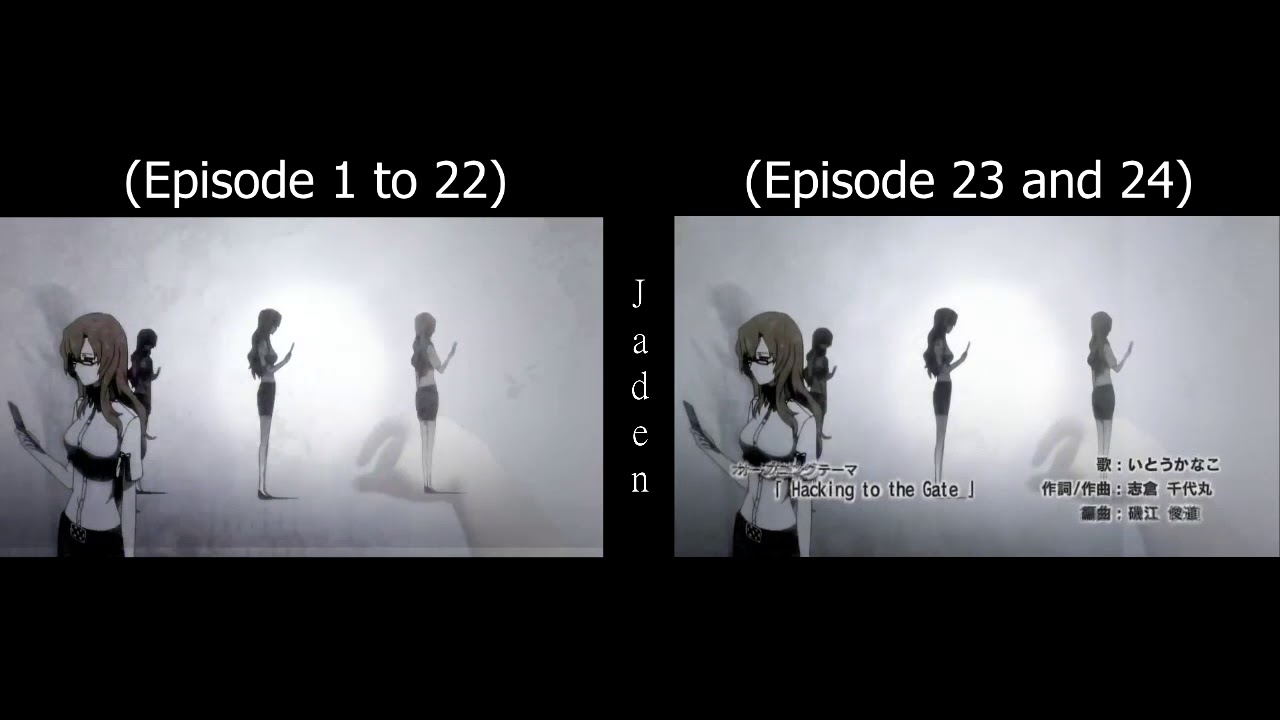 Steins;Gate - Opening 1 and 2 Comparison