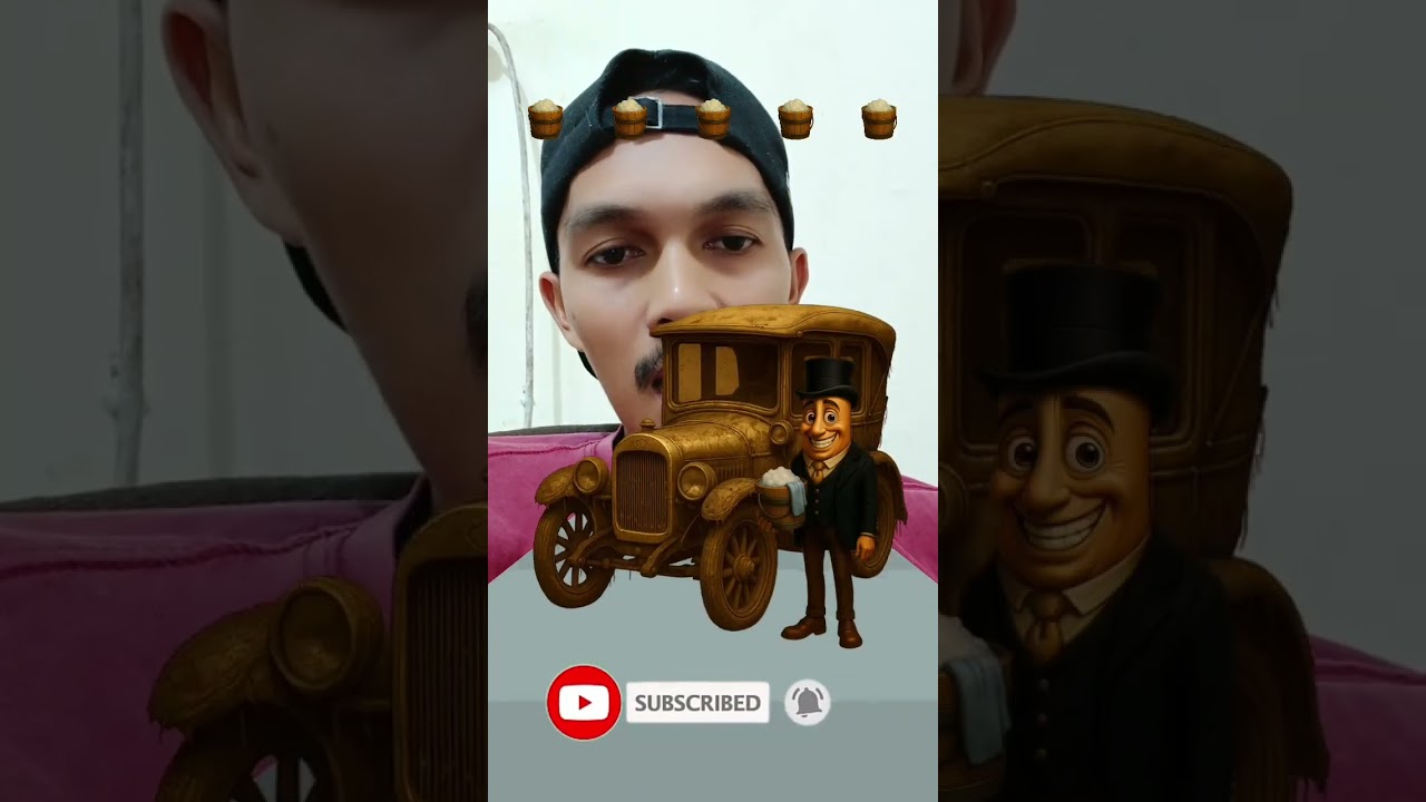 wow tung tung sahur dengan mobil antiknya 