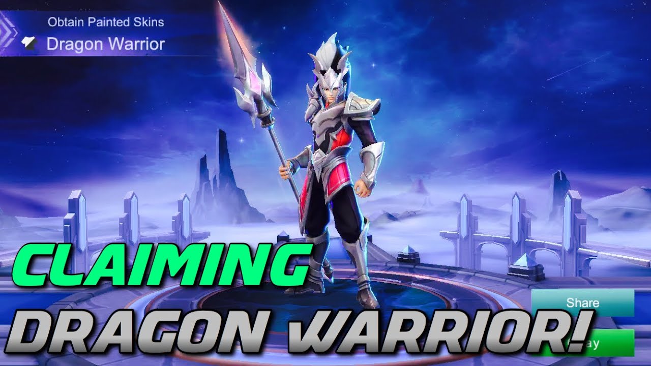 Claiming Painted Skin Of Zilong | Dragon Warrior | Mobile Legends