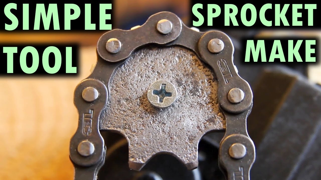 Making a sprocket for bicycle chain the way Clickspring wouldn't