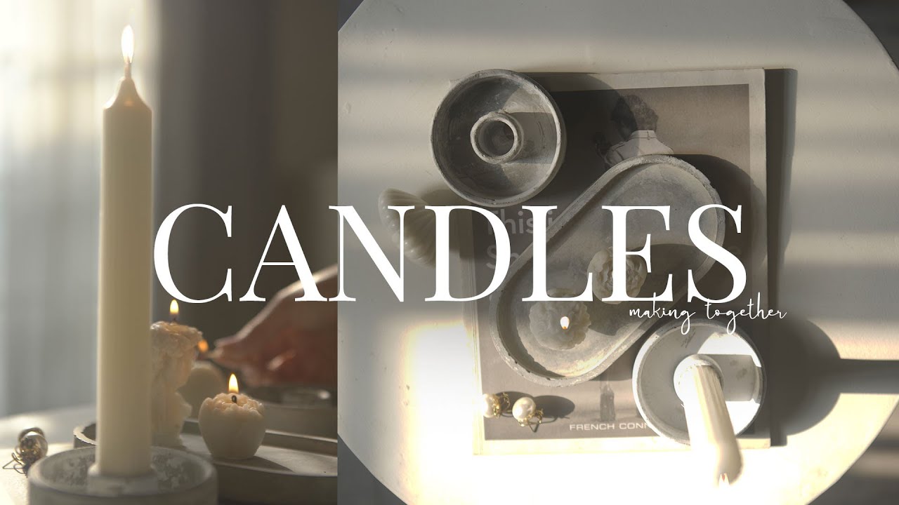How to Make Candles at Home | DIY Concrete Decorative Trays