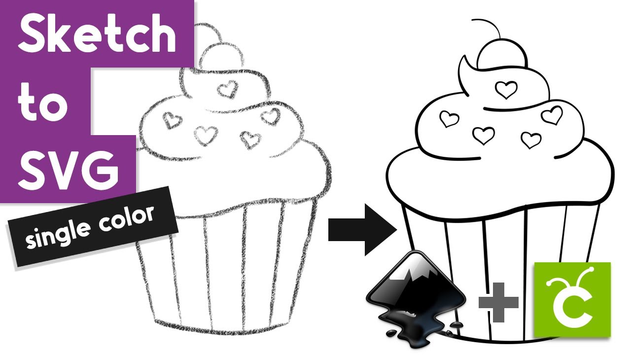 Single-Color Cricut SVG in Inkscape