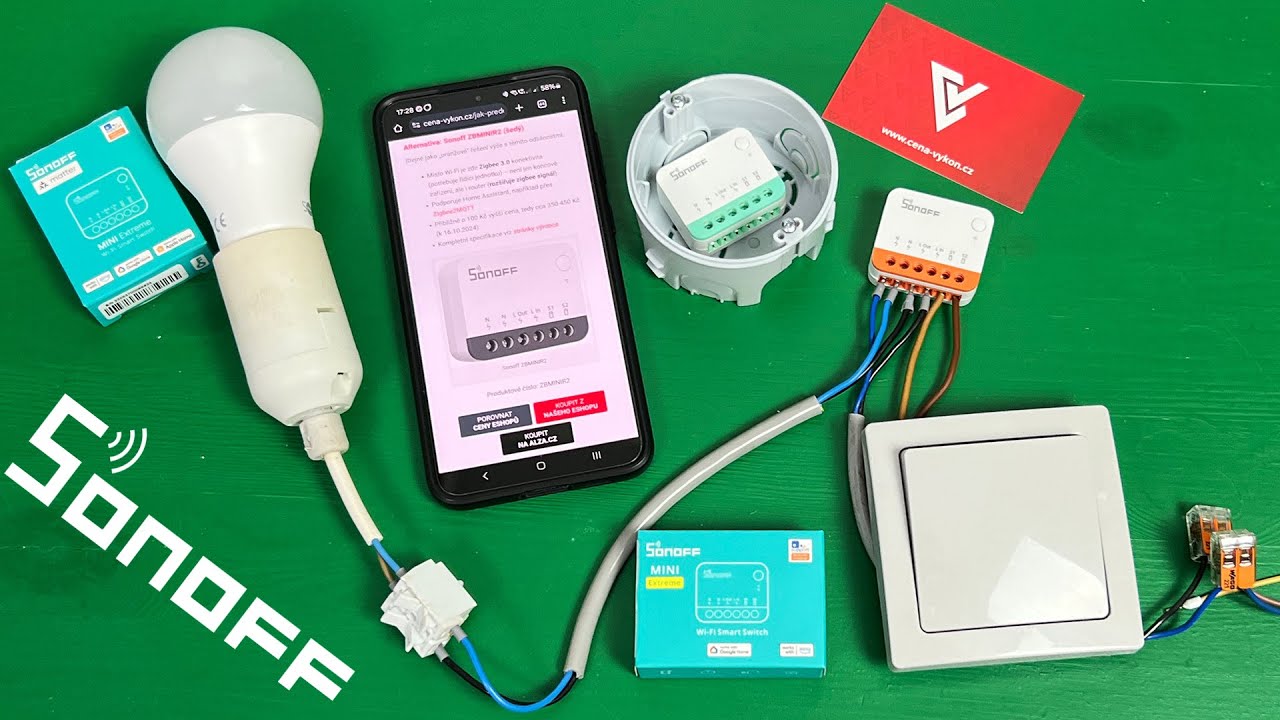 Nejlevnější chytrý spínač pro běžný vypínač! Recenze Sonoff MINIR4 (MINIR4M a ZBMINIR2)