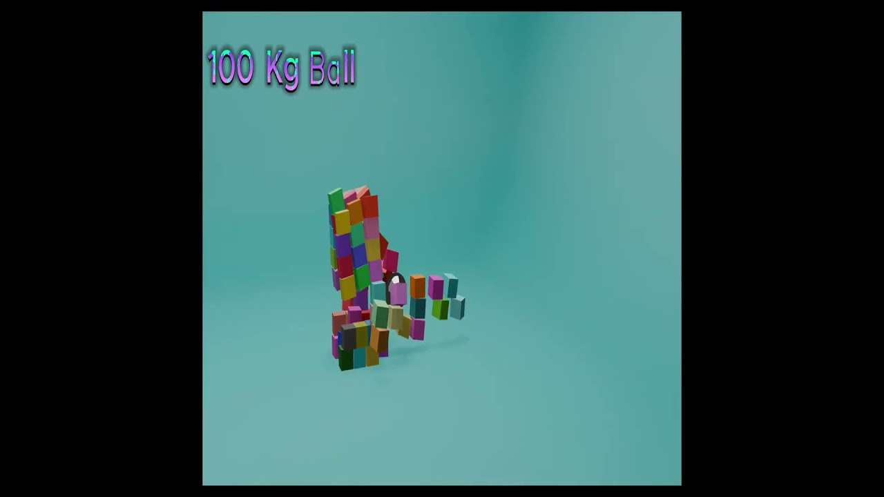 RIGID BODY COLLISION simulation.#asmr #animation #rigidbodyphysics #motiongraphics #cgi