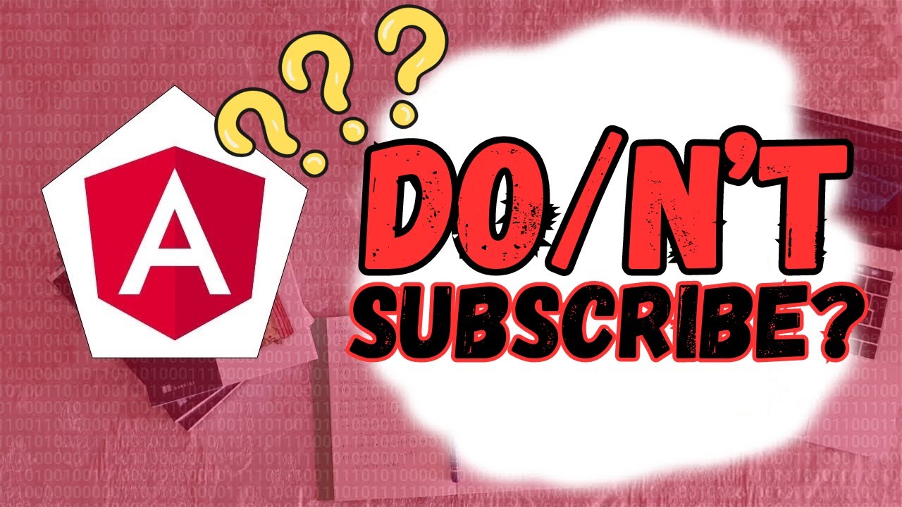 Why is NOT OK/OK to use SUBSCRIBE in Angular?