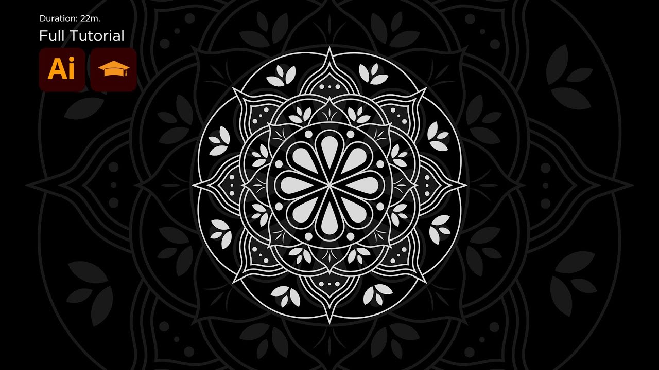 MANDALA Nasıl Yapılır?  (Adobe illustrator Dersleri)